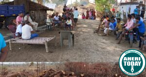 व्येंकटरावपेठा येथे माता मंदिर बांधकामाला सुरवात : माजी जि.प.अध्यक्ष कंकडालवार यांच्या स्व : खर्चातुन साकारत आहे माता मंदिर