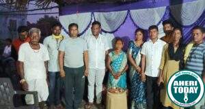 माजी जिल्हा परिषद अध्यक्ष अजयभाऊ कंकडालवार यांनी नवस कार्यक्रमाला उपस्थित