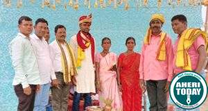 माजी जिल्हा परिषद अध्यक्ष अजयभाऊ कंकडालवार यांनी विवाह सोहळ्याला उपस्थित