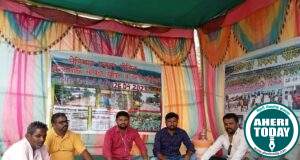 तहसील कार्यालयासमोर उपोषकाना मूलकला फाऊंडेशनकडून मदतींच्या हात