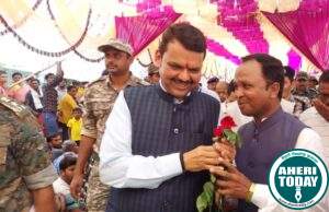 राज्यचे उपमुख्यमंत्री देवेंद्र फडणवीस यांच्या सोबत विविध समस्या बाबत चर्चा : संतोष ताटीकोंडावार