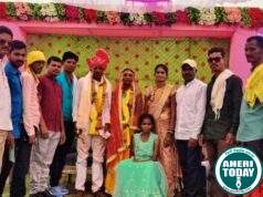 माजी जिल्हा परिषद अध्यक्ष अजयभाऊ कंकडालवार यांच्या कडून नवं वधू – वरास भेट वस्तू व शुभेच्छा