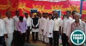 राजाराम येते बुद्ध पौर्णिमा साजरी : माजी जि.प.अध्यक्ष अजयभाऊ कंकडालवार यांच्या कडून टी-शर्ट भेट