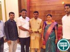 गृहप्रवेश कार्यक्रमाला माजी जिल्हा परिषद अध्यक्ष अजयभाऊ कंकडालवार यांची उपस्थिती