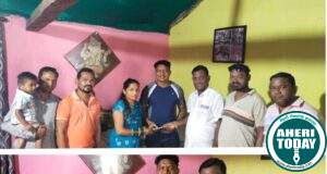 माजी जिल्हा परिषद अध्यक्ष अजयभाऊ कंकडालवार यांनी नव वधू – वरास यांना शुभेच्छा