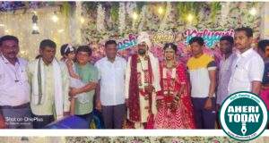 माजी जिल्हा परिषद अध्यक्ष तथा अहेरी कृषी उत्पन्न बाजार समितीचे सभापती अजयभाऊ कंकडालवार यांनी विवाह सोहळ्याला उपस्थित