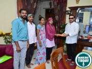 माजी पालकमंत्री राजे अंम्ब्रिशराव आत्राम यांच्या कडून कुमारी.सुनिता व्येंकटेश अरका मुलीला आर्थिक मदत