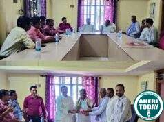 चामोर्शी कृषी उत्पन्न बाजार समिती कडून माजी जिल्हा परिषद अध्यक्ष अजयभाऊ कंकडालवार यांच्या सत्कार