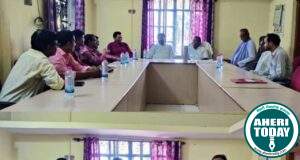 चामोर्शी कृषी उत्पन्न बाजार समिती कडून माजी जिल्हा परिषद अध्यक्ष अजयभाऊ कंकडालवार यांच्या सत्कार