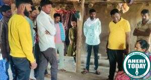 तेंदूपत्ता तोडाईसाठी गेलेल्या महिलेची बैलगाडी पलटी झाल्याने हात मोडला : माजी जि.प.अध्यक्ष अजयभाऊ कंकडालवार यांच्याकडून महिलेला आर्थिक मदत