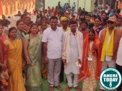 वांगेपल्ली गेर्रा येते माता मंदिरात विवाह संपन्न : माजी जि.प.अध्यक्ष तथा अहेरी कृषी उत्पन्न बाजार समितीचे सभापती अजयभाऊ कंकडालवार यांची उपस्थित