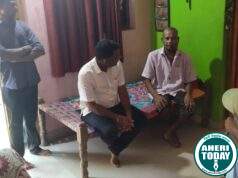 माजी जि.प.अध्यक्ष व अहेरी कृषी उत्पन्न बाजार समितीचे सभापती अजयभाऊ कंकडालवार यांनी कॅन्सर ग्रस्त पोलीस पाटील यांची घेतली भेट