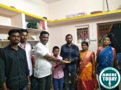 गृहप्रवेश व वास्तू कार्यक्रमाला माजी जि.प.अध्यक्ष तथा अहेरी कृषि उत्पन्न बाजार समिती सभापती अजय कंकडालवार यांची उपस्थिती