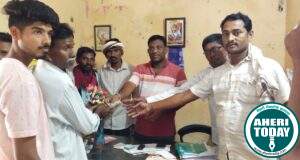 माजी जि.प.अध्यक्ष तथा अहेरी कृषि उत्पन्न बाजार समिती सभापती अजय कंकडालवार यांच्या कडून कासेवार कुटुंबाला उपचारा साठी आर्थिक मदत