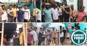 माजी जि.प.अध्यक्ष अजय कंकडालवार यांच्या कडून अबनपल्ली येथे वादळी वाऱ्यामुळे नुकसान झालेल्या नागरिकांना आर्थिक मदत