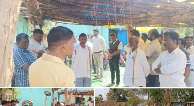 माजी जि.प.अध्यक्ष तथा अहेरी बाजार समिती सभापती अजयभाऊ कंकडालवार यांची अंतिम संस्कार कार्यक्रमाला उपस्थित