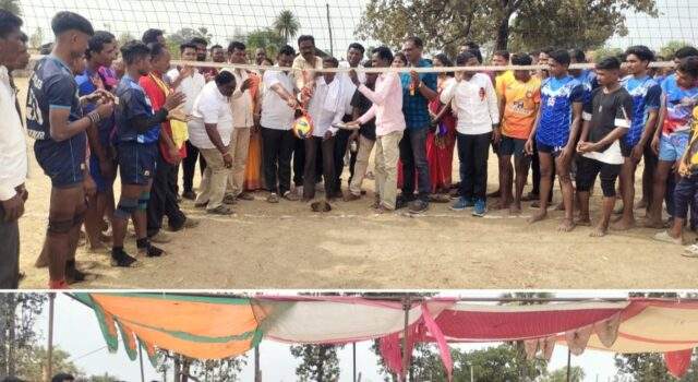 माजी जि.प.अध्यक्ष तथा अहेरी बाजार समिती सभापती अजयभाऊ कंकडालवार यांच्या हस्ते प्रो कब्बड्डी – व्हाॅलीबाॅल स्पर्धेचे उदघाटन