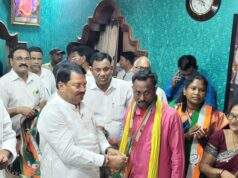 कॅबिनेट मंत्री आत्राम यांचे कट्टर समर्थकांनी काँग्रेस पक्षात पक्षाप्रवेश