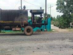 अखेर अहेरी येथील प्राणहिता कॅम्प ते शहारापर्यंतच्या रस्त्याच्या बांधकामाला सुरुवात