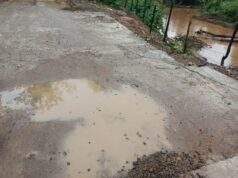 भामरागड ते आरेवाडा रस्त्यावरील पुलाचे काम निकृष्ठ दर्जाचे