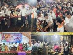 दहीहंडीचे थर पाहण्यासाठी आलापल्लीत उसळली नागरिकांची गर्दी