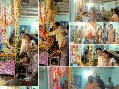 काँग्रेसनेते अजयभाऊ कंकडालवार यांच्या इंदाराम निवासस्थानी येथे श्रीगणरायाची प्रतिष्ठापणा