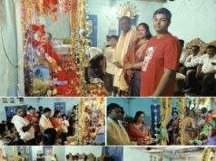 जि.प.माजी अध्यक्ष कंकडालवार यांच्या इंदाराम येथील निवासस्थानी श्रीगणरायाची महाआरती व महाप्रसादाचे कार्यक्रम भक्तिमय वातावरणात संपन्न