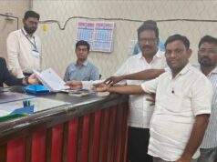 हजारो कार्यकर्त्यांच्या साक्षीने काँग्रेस समर्पित अपक्ष उमेदवार हनमंतू मडावी यांनी केले नामांकन दाखल