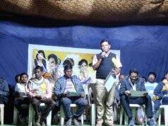 चंदनवेली येथील ‘मी शुक्राची चंदणी’नाट्यप्रयोगाचे माजी जि.प.अध्यक्ष अजय कंकडालवार यांच्या हस्ते उदघाटन