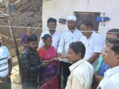 काँग्रेस अहेरी विधानसभा क्षेत्र समन्वयक अजय कंकडालवार यांनी केली दुर्गे कुटुंबाची सांत्वन