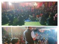 काँग्रेस अहेरी विधानसभा क्षेत्र समन्वयक अजय कंकडालवार यांचा हस्ते सैराट कन्हया लावणी कार्यक्रमाचे उदघाटन