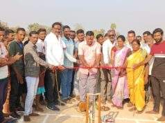 माजी जि.प.अध्यक्ष अजय कंकडालवार यांचा हस्ते क्रिकेट स्पर्धेचे उदघाटन
