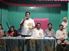 टिकेपल्लीतील महाशिवरात्री यात्रेत नाटकाची मेजवानी : माजी जि.प.अध्यक्ष अजय कंकडालवार यांच्या हस्ते नाट्यप्रयोगाचे उदघाटन