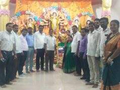 माजी जि.प.अध्यक्ष अजय कंकडालवार यांनी माँकाली मातेच्या पूजा महोत्सवाला उपस्थित