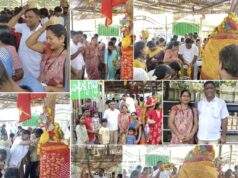 तेलंगणातल्या नंदी मेडारम येथील आराध्य दैवत सम्मक्का-सारक्का देवींची कंकडालवार दाम्पत्यांनी घेतली दर्शन