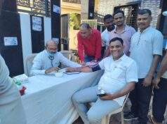 काँग्रेस नेते कंकडालवार यांच्या वाढदिवसानिमित्त रक्तदान शिबिर संपन्न ; स्थानिक पदाधिकारी व कार्यकर्त्यांनी केले रक्तदान