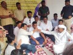 आमदार विजय वडेट्टीवार व खासदार डॉ.किरसान यांच्या मध्यस्थीने कंकडालवार यांचे आंदोलन तूर्तास स्थगित