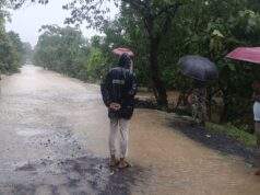 अहेरी तालुक्यात मुसळधार पावसाने कहर; लक्ष्मण व व्यंकटराव पेटा नाल्यांना पूर ; माजी जि.प. अध्यक्ष अजय कंकडालवार यांची पाहणी
