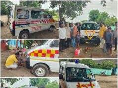 अजय कंकडालवारच्या नावातच सेवा,अनेक रुग्णांना मिळणार जीवनदान : आदिवासी दिनाच्या औचित्य साधून मोफत रुग्णवाहिकेचे अहेरीत लोकार्पण