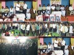 नवेगाव येथे काँग्रेसचा भव्य कार्यकर्ता मेळावा ; विविध पक्षातील शेकडो कार्यकर्त्यांचा काँग्रेसमध्ये जाहीर पक्षप्रवेश