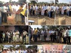 माजी जि.प.अध्यक्ष अजय कंकडालवार व संचालक सैनूजी गोटा यांच्या हस्ते कोठी,घोटपाडी,आरेवाडा,तडगाव येथील धान खरेदीला प्रारंभ