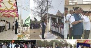 माजी जि.प.अध्यक्ष अजय कंकडालवार यांचा हस्ते विविध ठिकाणी ध्वज रोहण