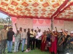 काँग्रेस नेते कंकडालवार यांची कर्मचाऱ्यांच्या बेमुदत आंदोलन मंडपाला भेट व जाहीर पाठिंबा