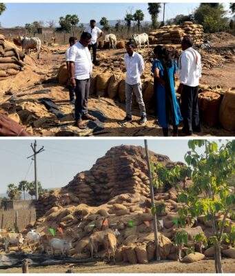 उमानूरमध्ये धान उघड्यावर; गुरांच्या तोंडी शेतकऱ्यांचा घाम…डॉ.अजयभाऊ कंकडालवारांची तातडीची पाहणी; अधिकाऱ्यांना त्वरित उचल करण्याचे निर्देश