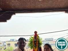 जिल्हा परिषदेचे माजी अध्यक्ष डॉ.अजय कंकडालवार यांनी घरी उभारली गुढी