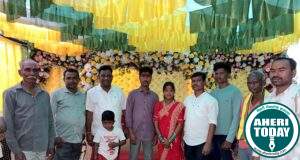 काँग्रेस नेते व माजी जि.प.अध्यक्ष डॉ.अजयभाऊ कंकडालवार यांची साखरपुडा कार्यक्रमाला उपस्थिती