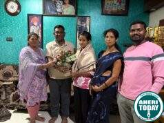 महिला पोलीस पदी निवडीबद्दल निकिता मिस्त्री हिचे डॉ.कंकडालवार दाम्पत्याकडून अभिनंदन