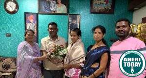 महिला पोलीस पदी निवडीबद्दल निकिता मिस्त्री हिचे डॉ.कंकडालवार दाम्पत्याकडून अभिनंदन